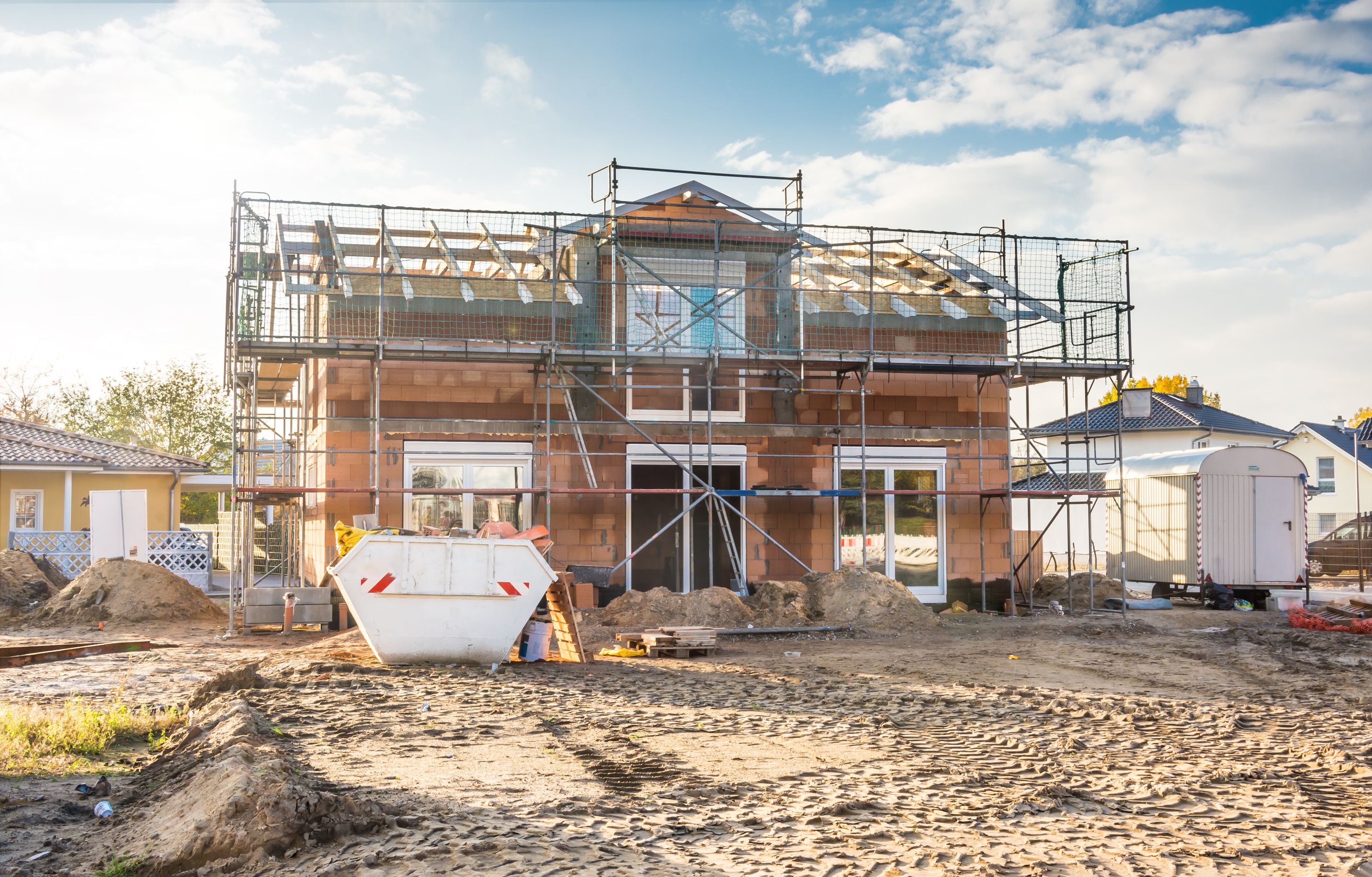 Single-Family Home during construction